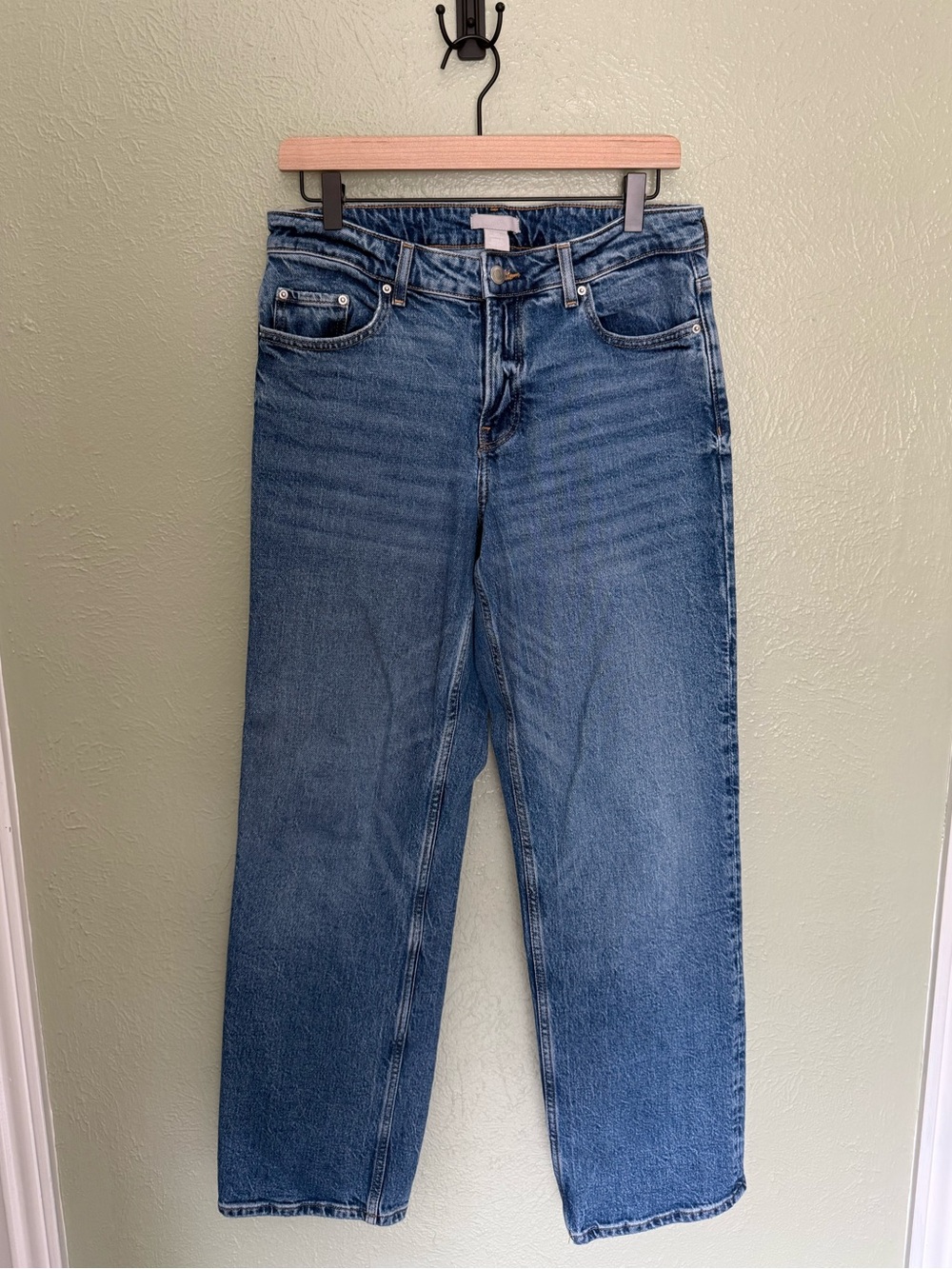 H&M Medium Blue Straight Leg Jeans